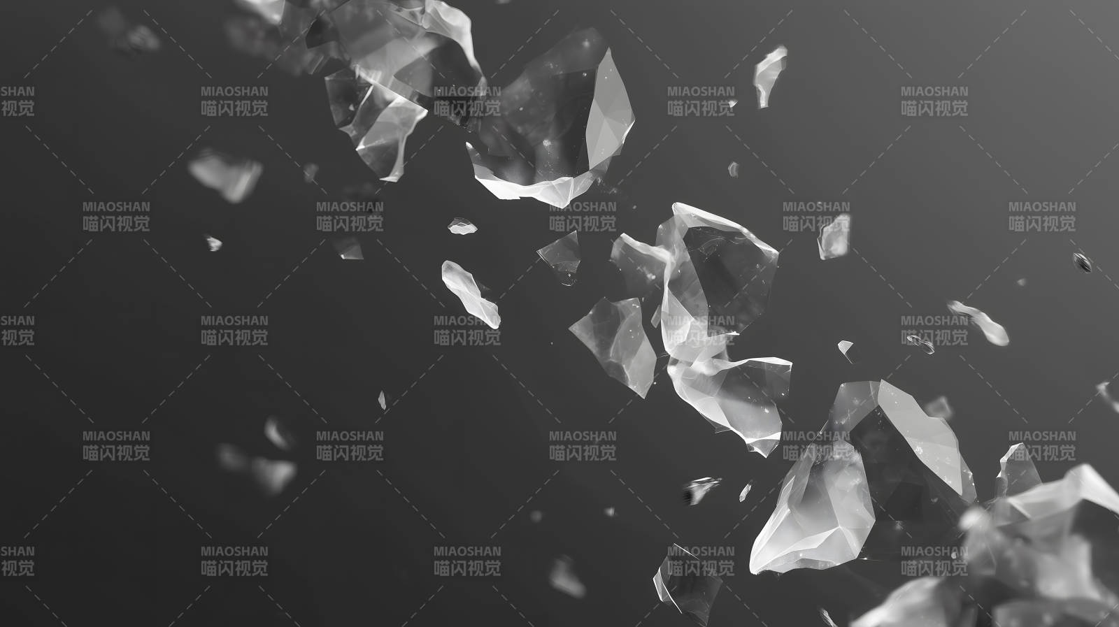 破碎晶体的动态轨迹图片