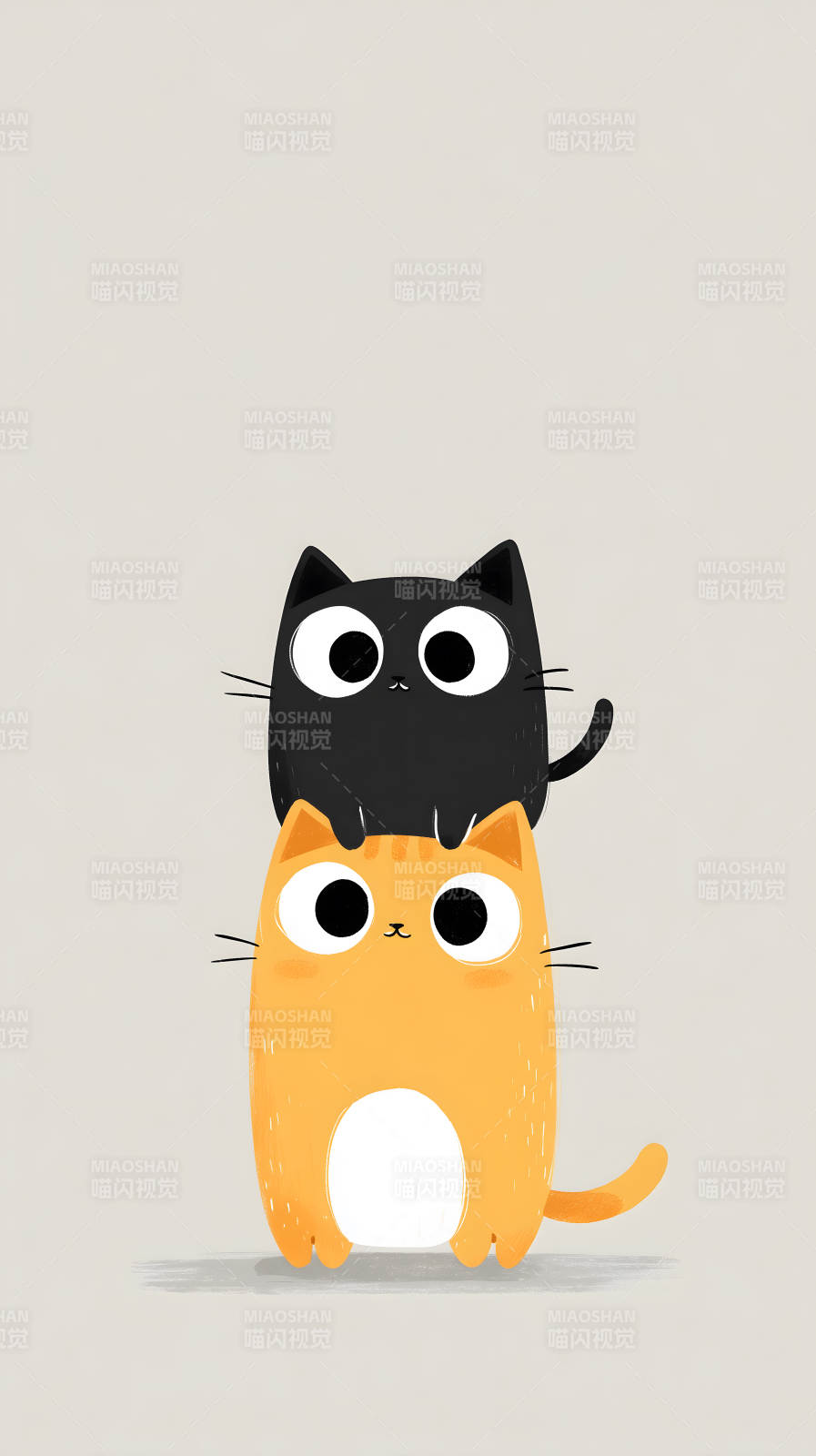 两只可爱的小猫咪图片