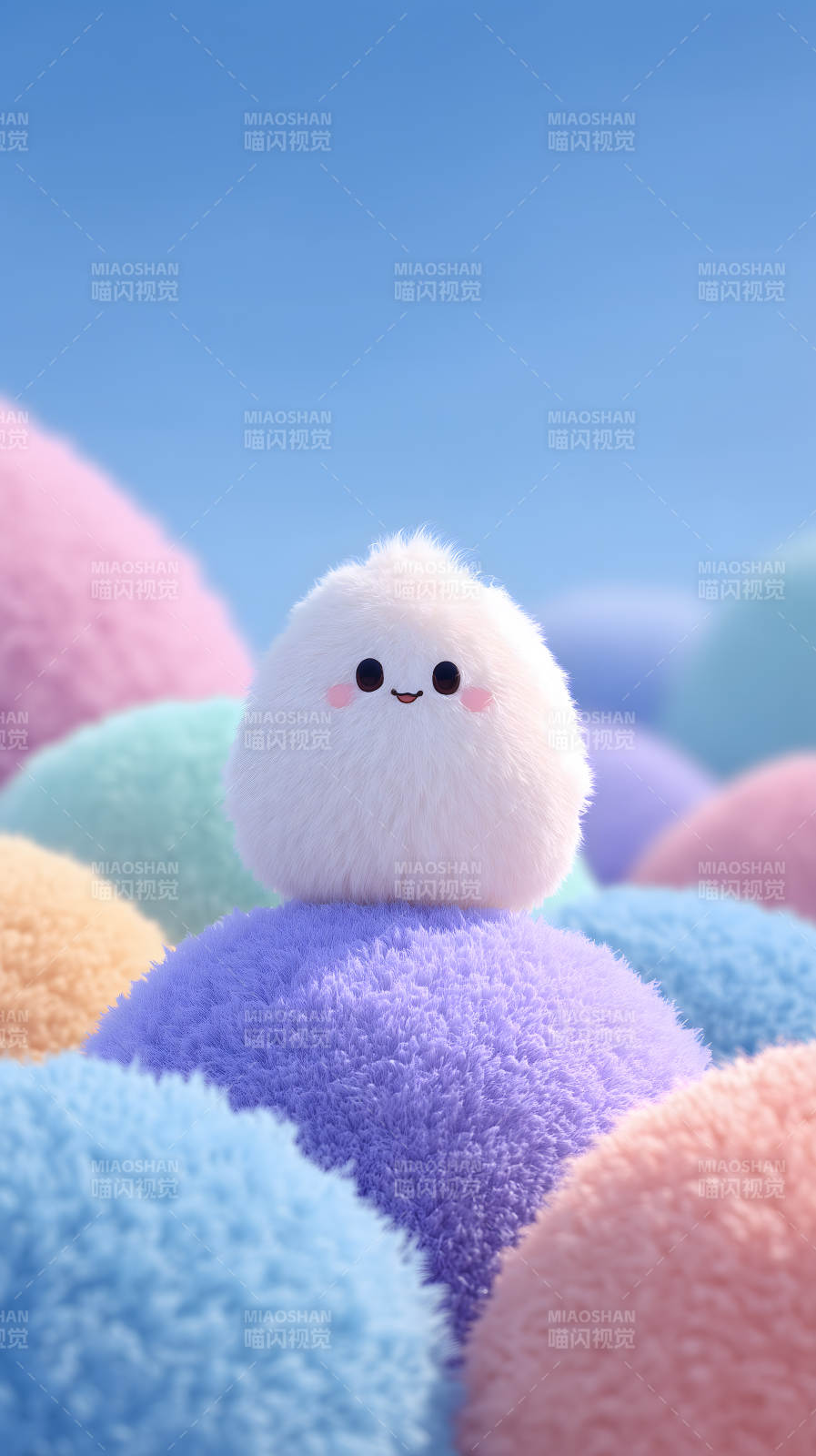 毛茸茸的可爱小球图片