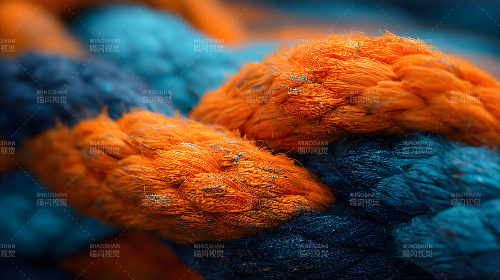 色彩斑斓的绳索编织图片