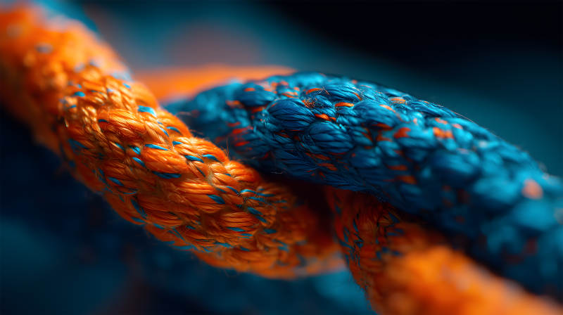 编织绳索的奇妙纹理图片