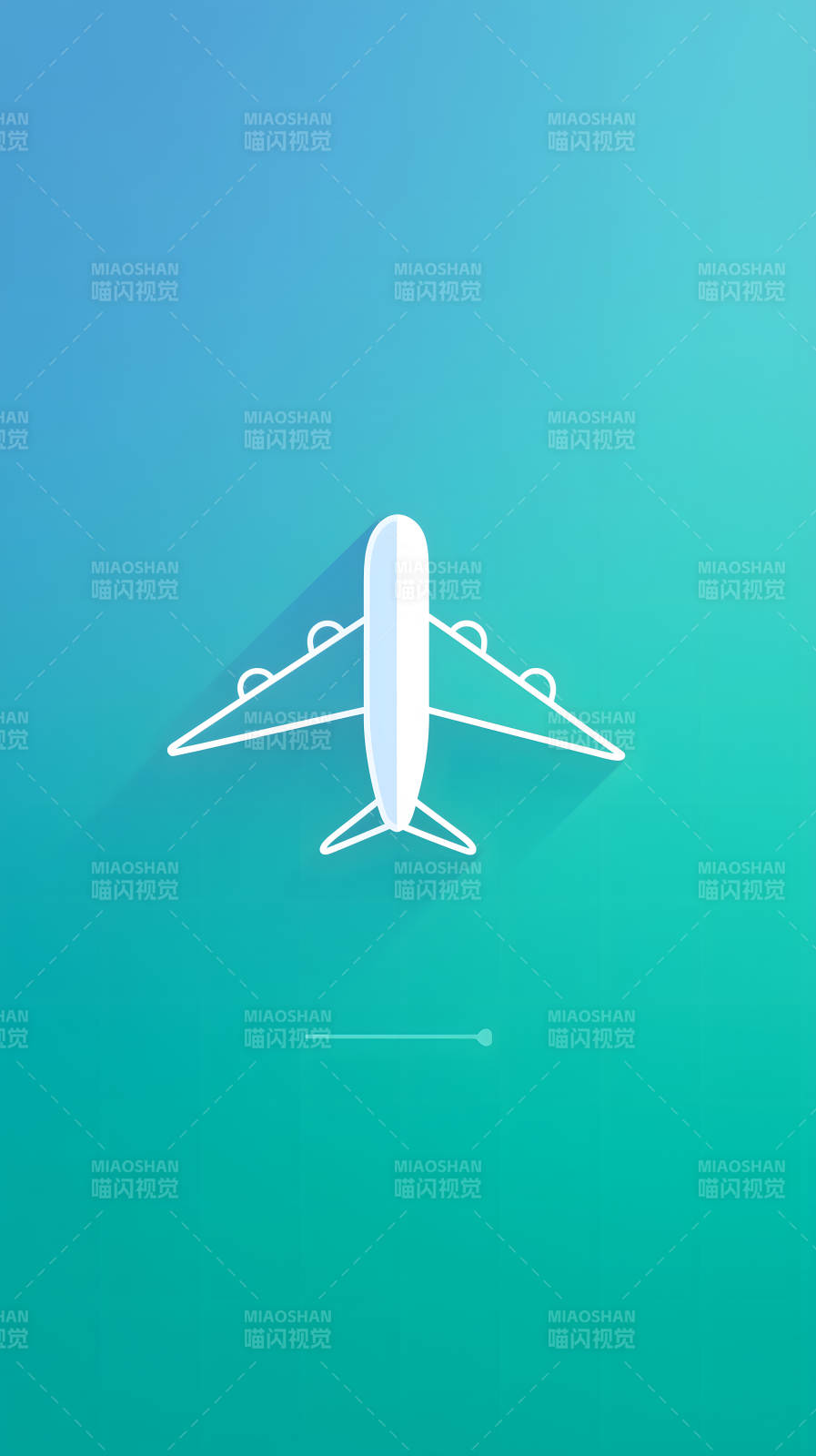 简洁的飞机图标设计图片