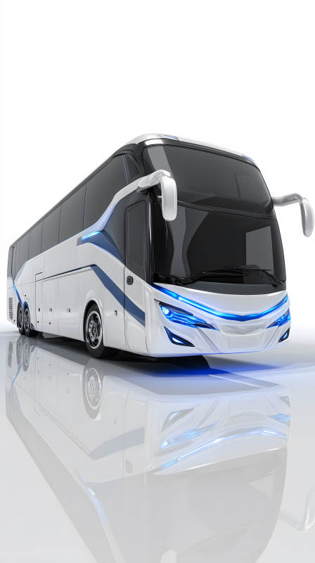 未来感十足的豪华大巴车图片