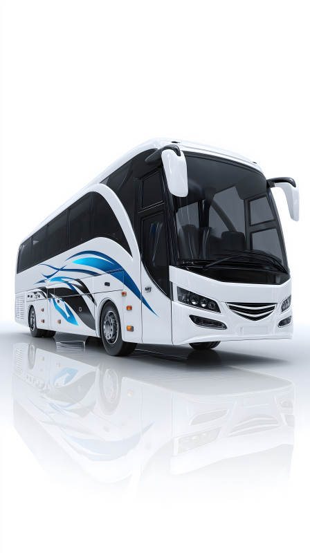 现代化豪华旅游大巴车图片