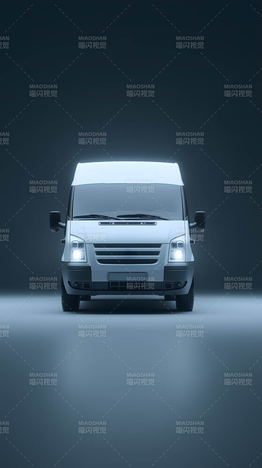 白色货车正面高清特写图图片