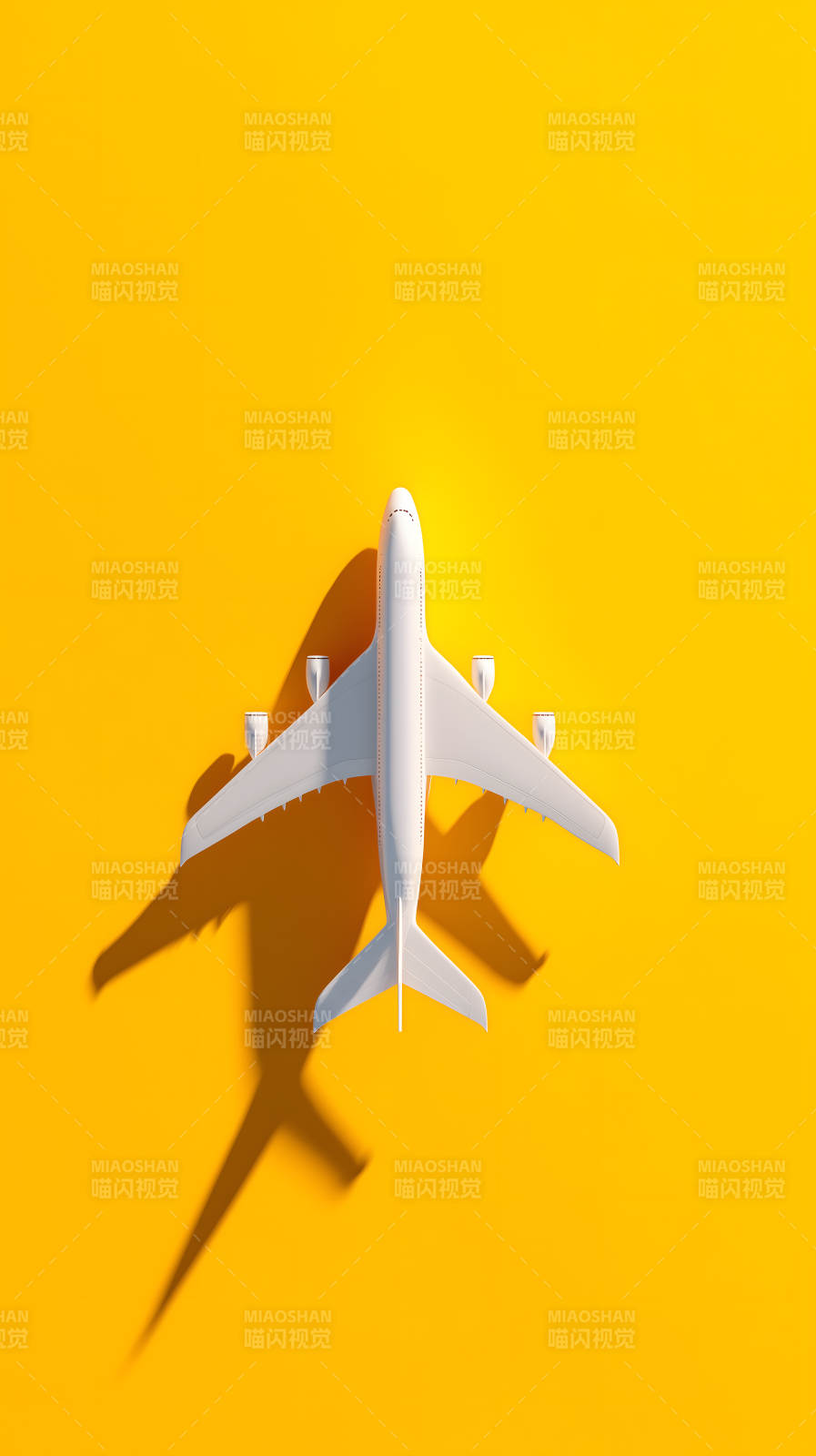 阳光下的小飞机模型图片