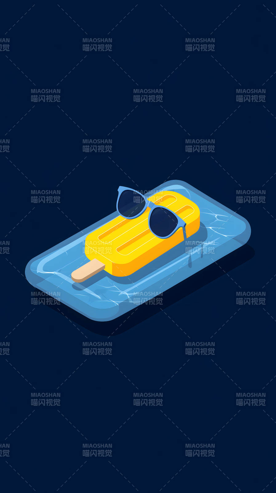 夏日冰棍泳池派对图片