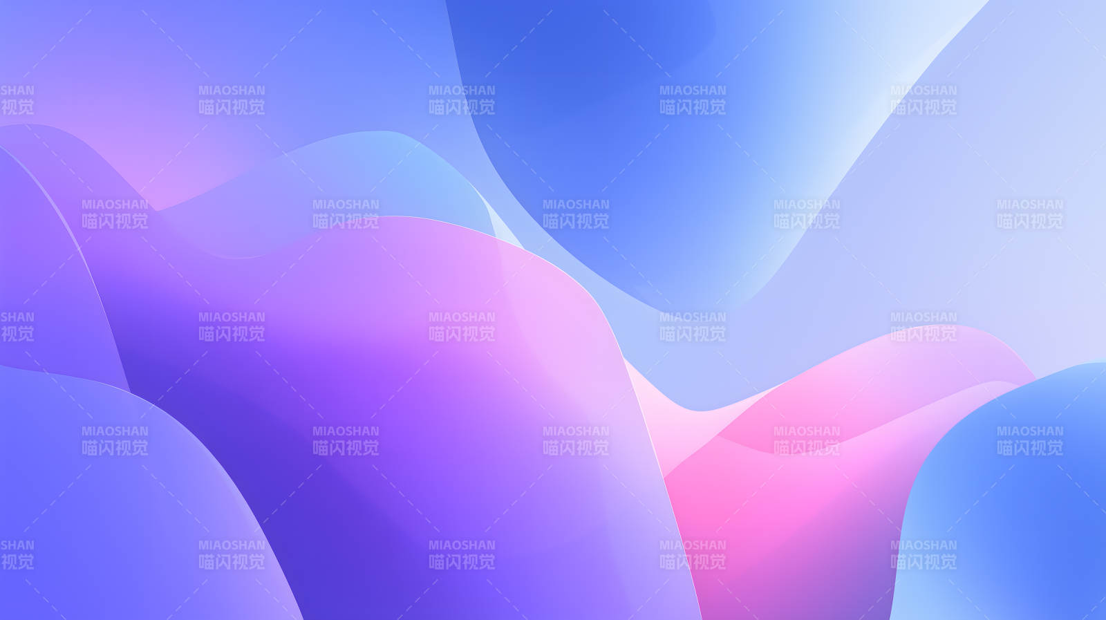 梦幻般的渐变色彩波浪图片