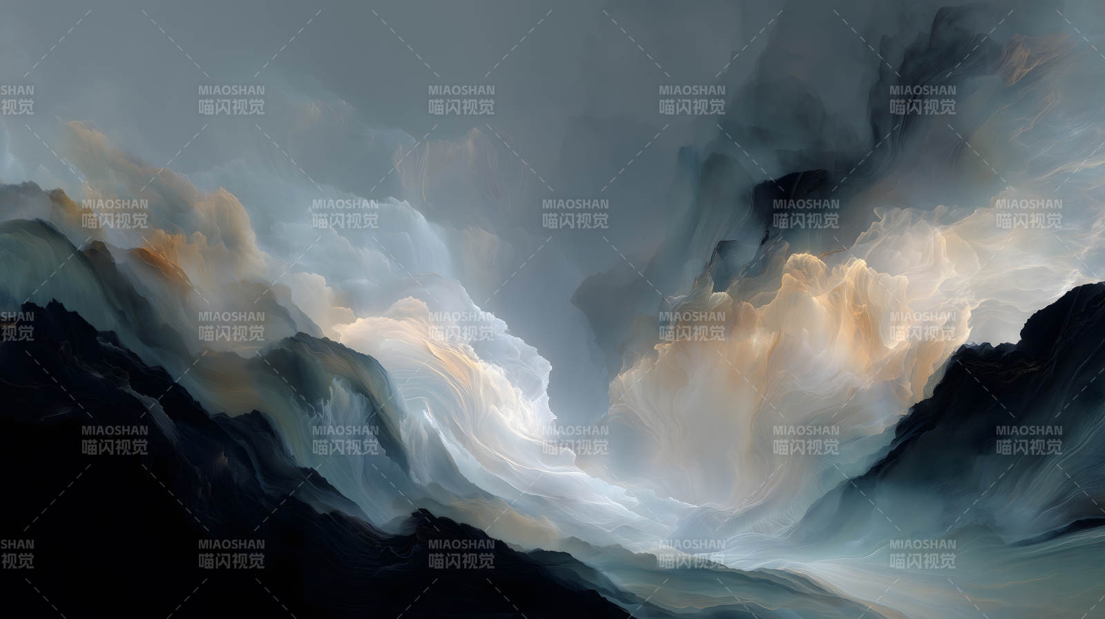 梦幻般的云海山峦图片