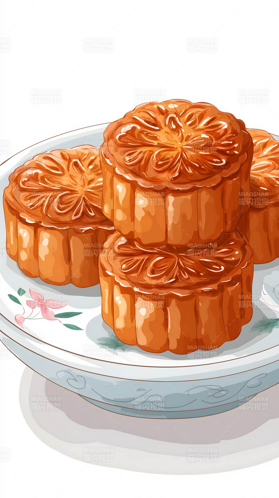 中秋月饼甜品盛宴图片