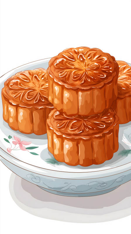 中秋月饼甜品盛宴图片