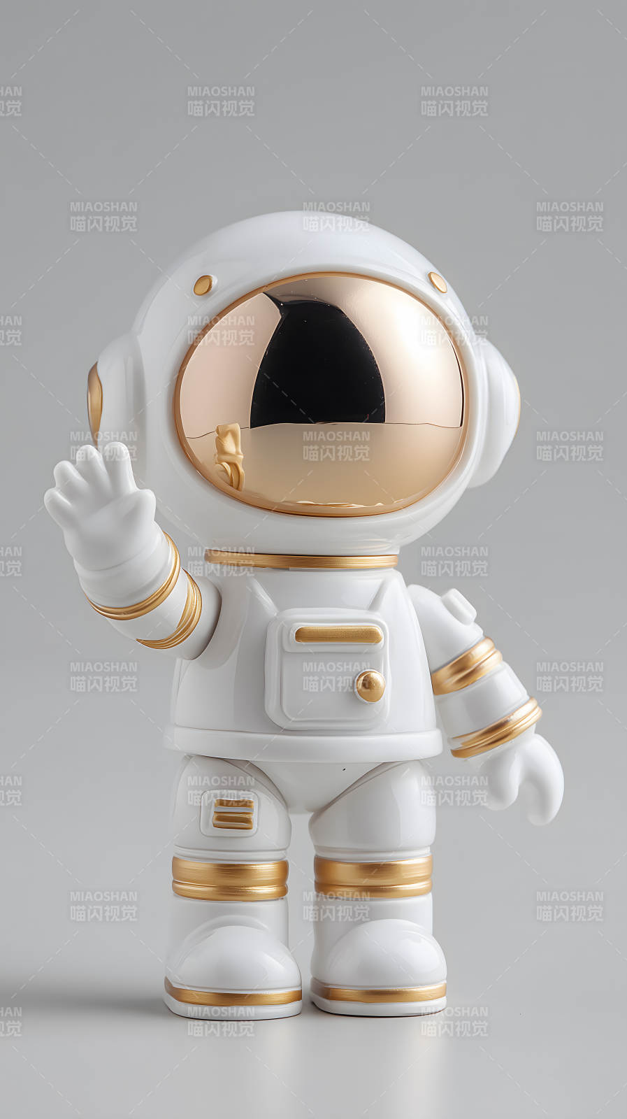 优雅的宇航员摆件图片