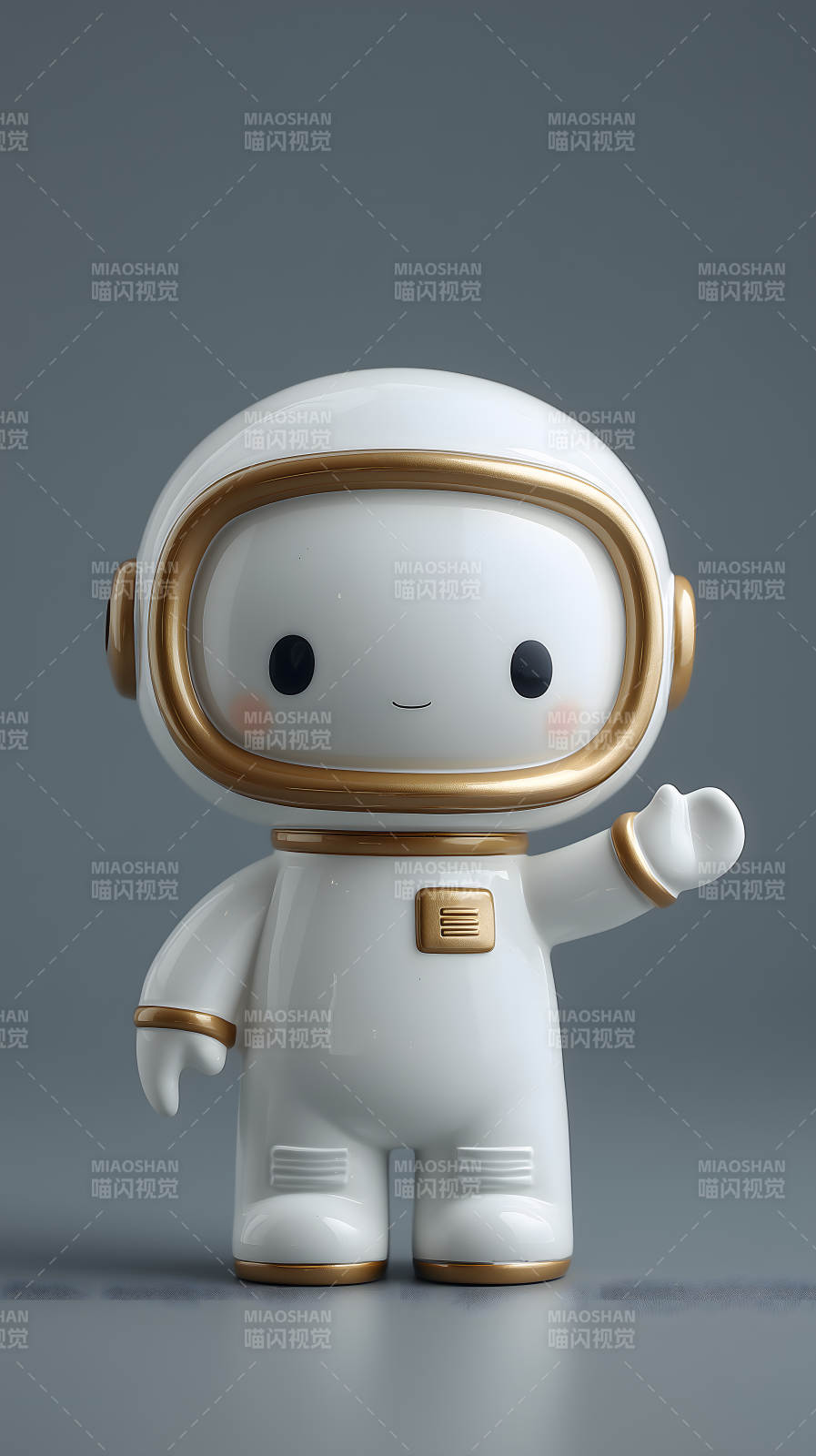 可爱的宇航员摆件图片