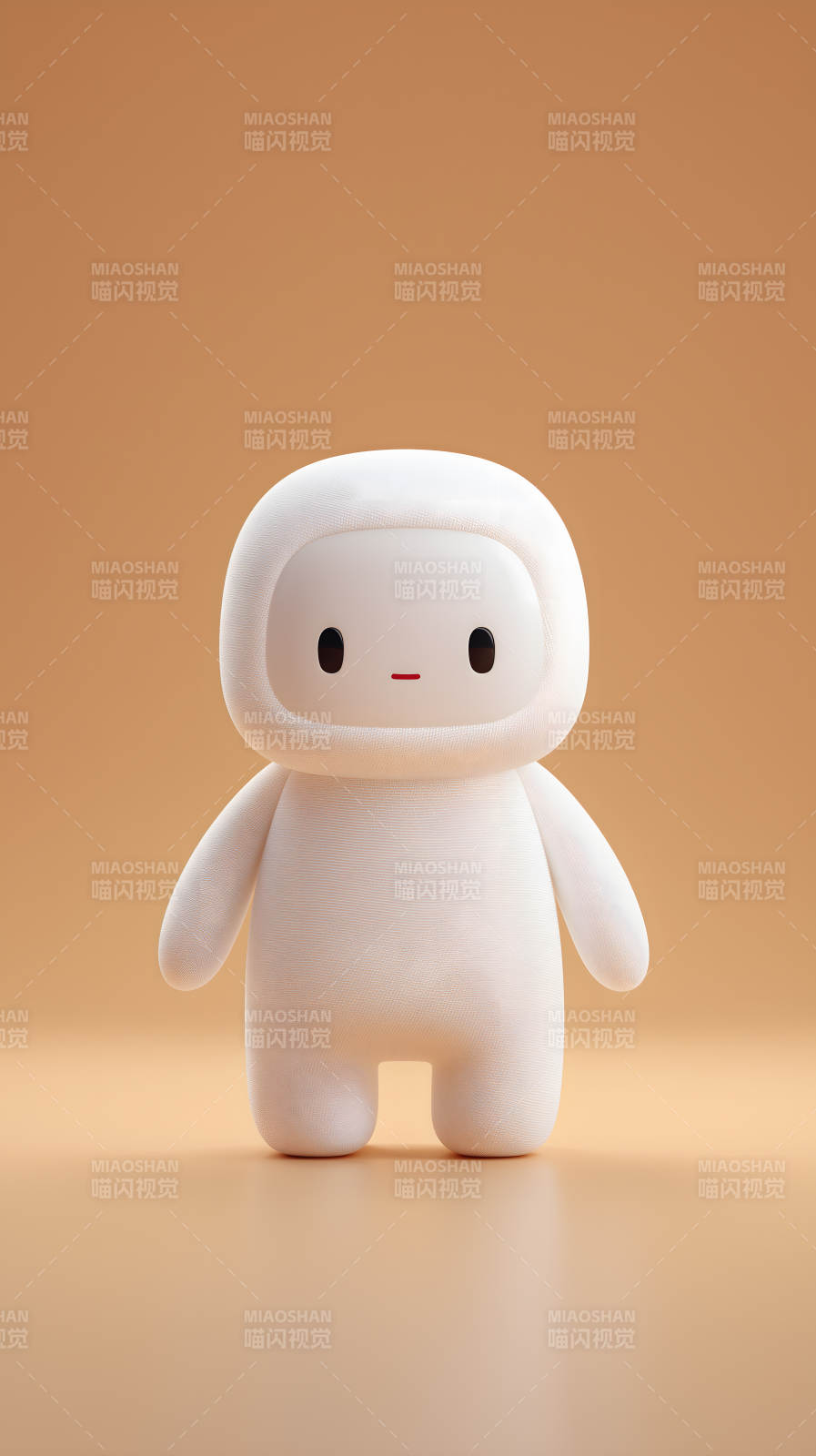 可爱的小白人偶形象图片