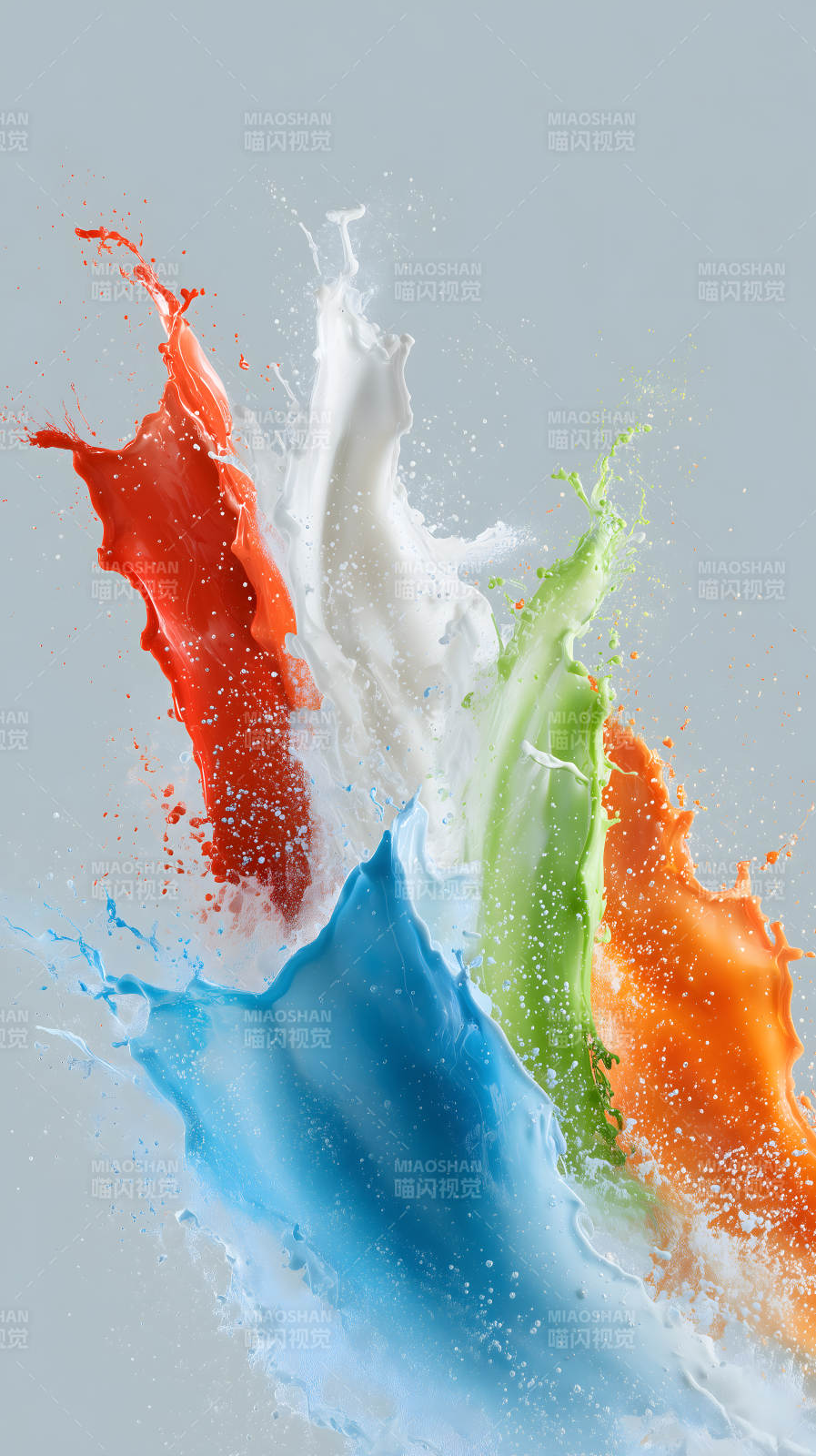 色彩碰撞的炫丽瞬间图片