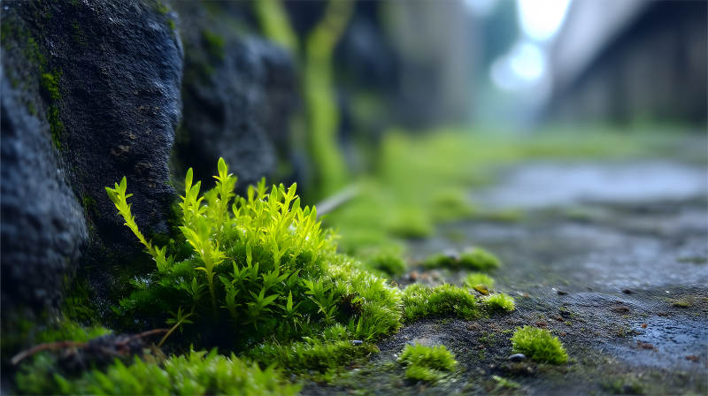 石缝间的顽强生命图片