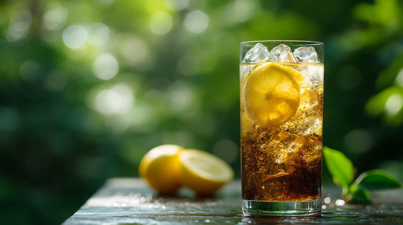 清凉一夏的柠檬可乐图片