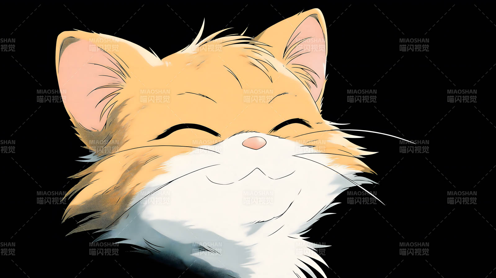 快乐的卡通猫咪头像图片