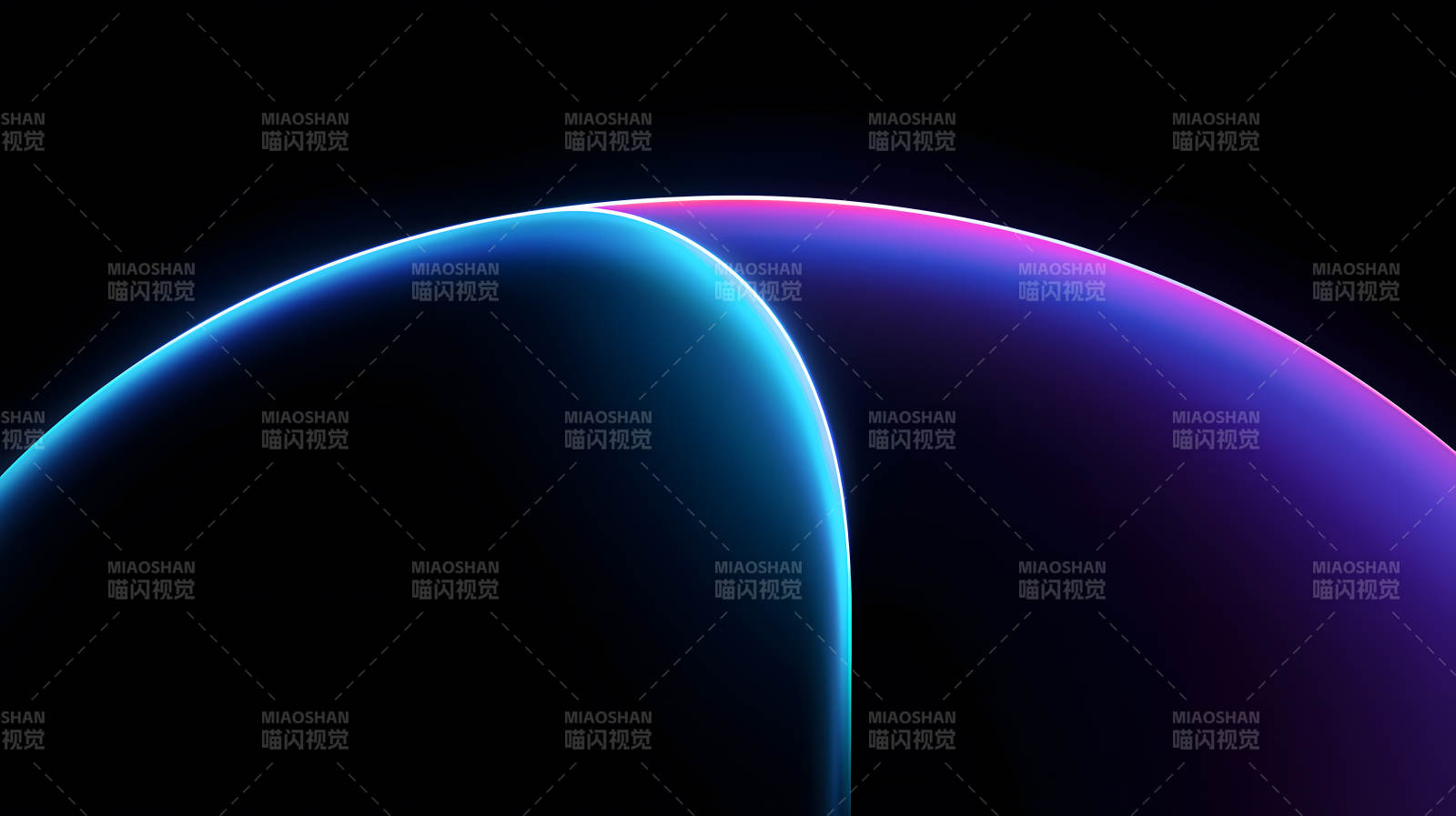 炫彩星球的弧线之美图片