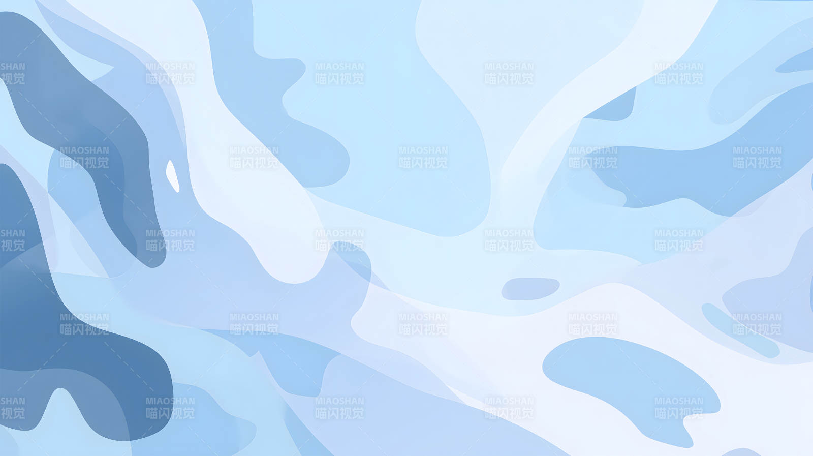 轻盈梦幻的蓝色波纹图片