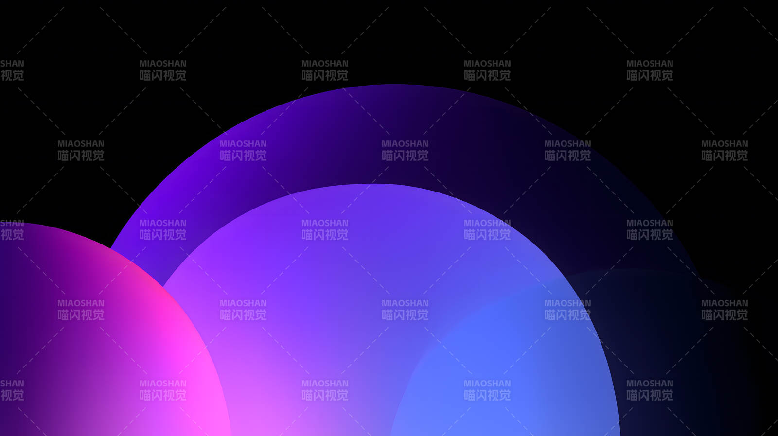 梦幻般的紫色渐变色球体图片