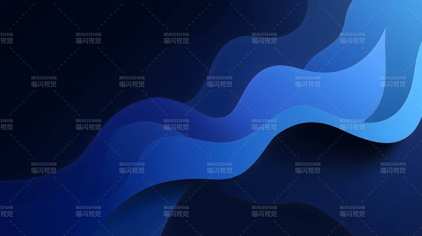 深蓝色的抽象波浪背景图片