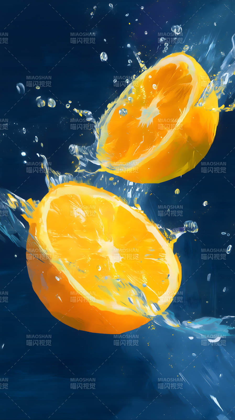 清凉夏日，橙香四溢图片