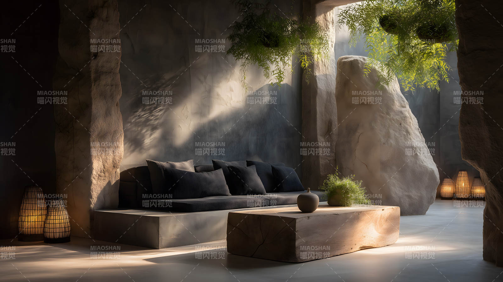 禅意空间的宁静一隅图片