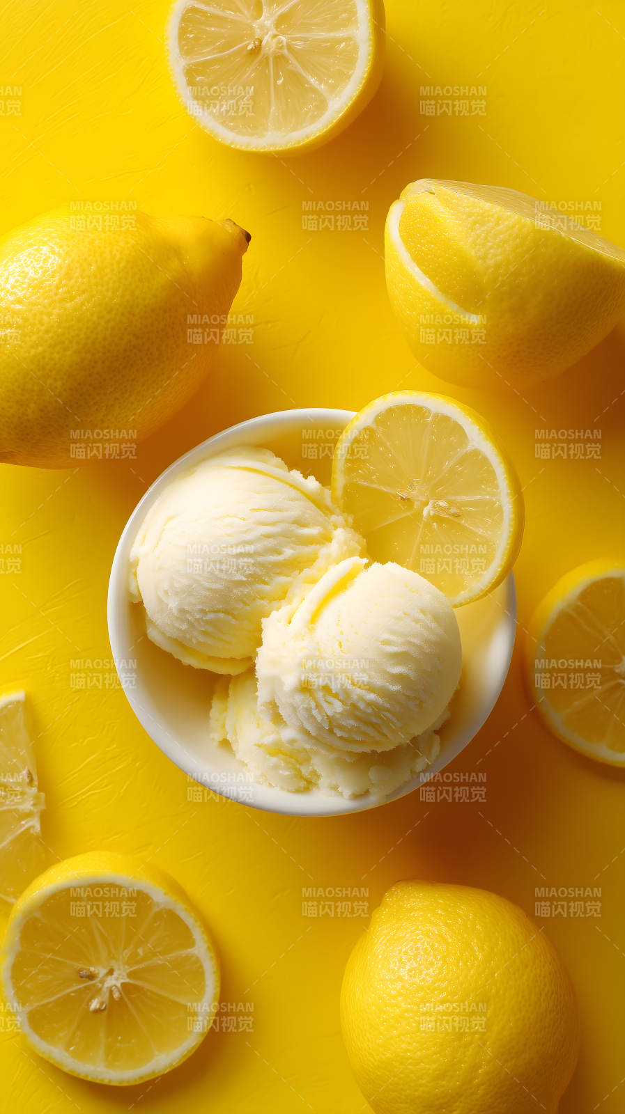 柠檬冰激凌的盛夏诱惑图片