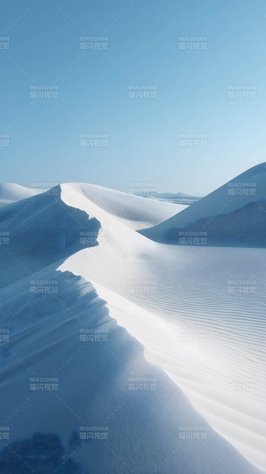 宁静的白色沙丘景色图片