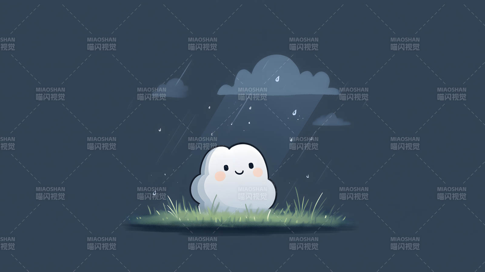 雨夜里的小云朵图片