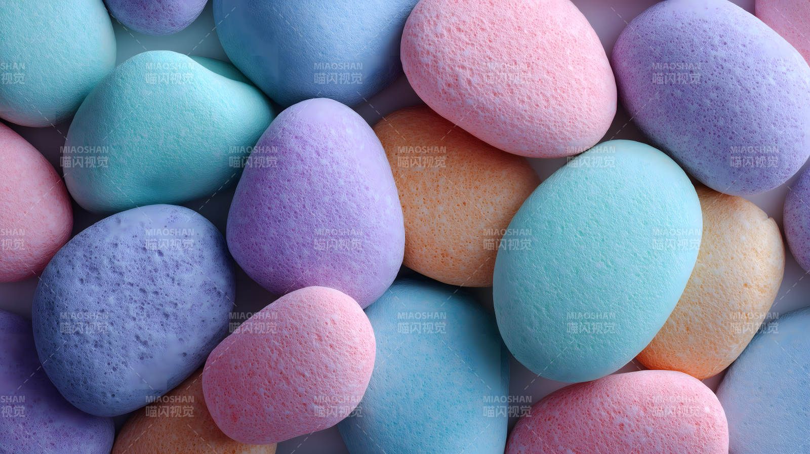 彩蛋石子堆积如山图片