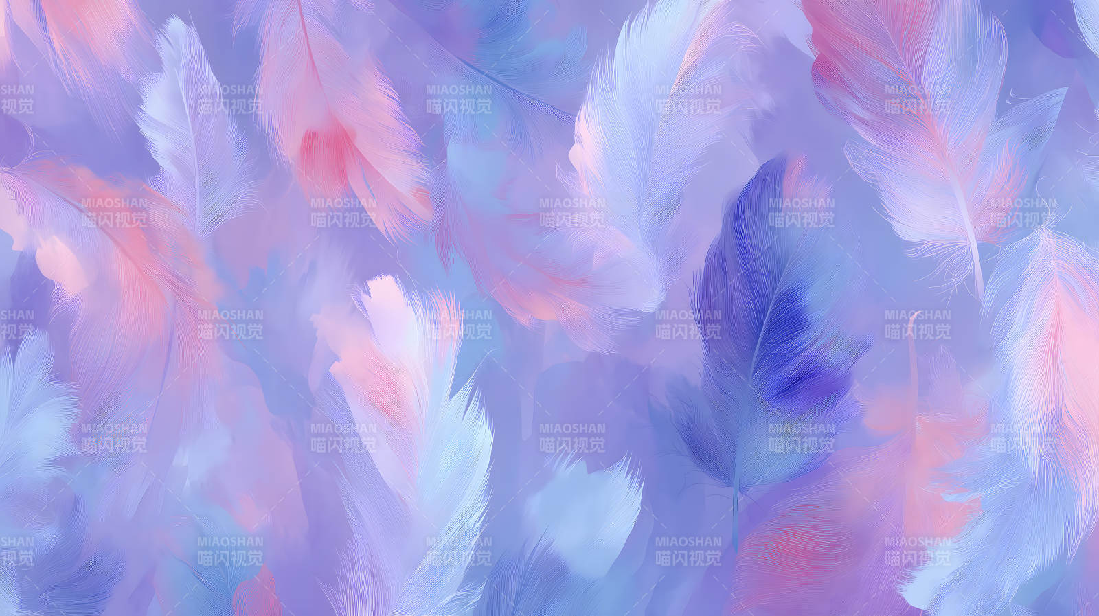 梦幻轻柔的羽毛背景图片