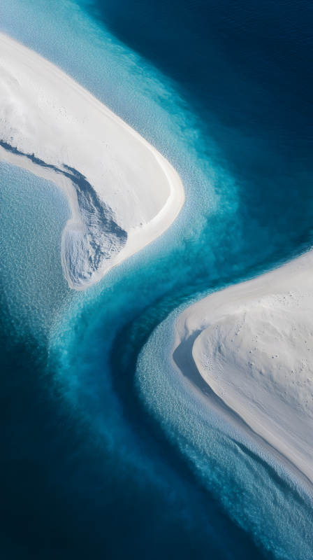 天堂海滩的抽象之美图片