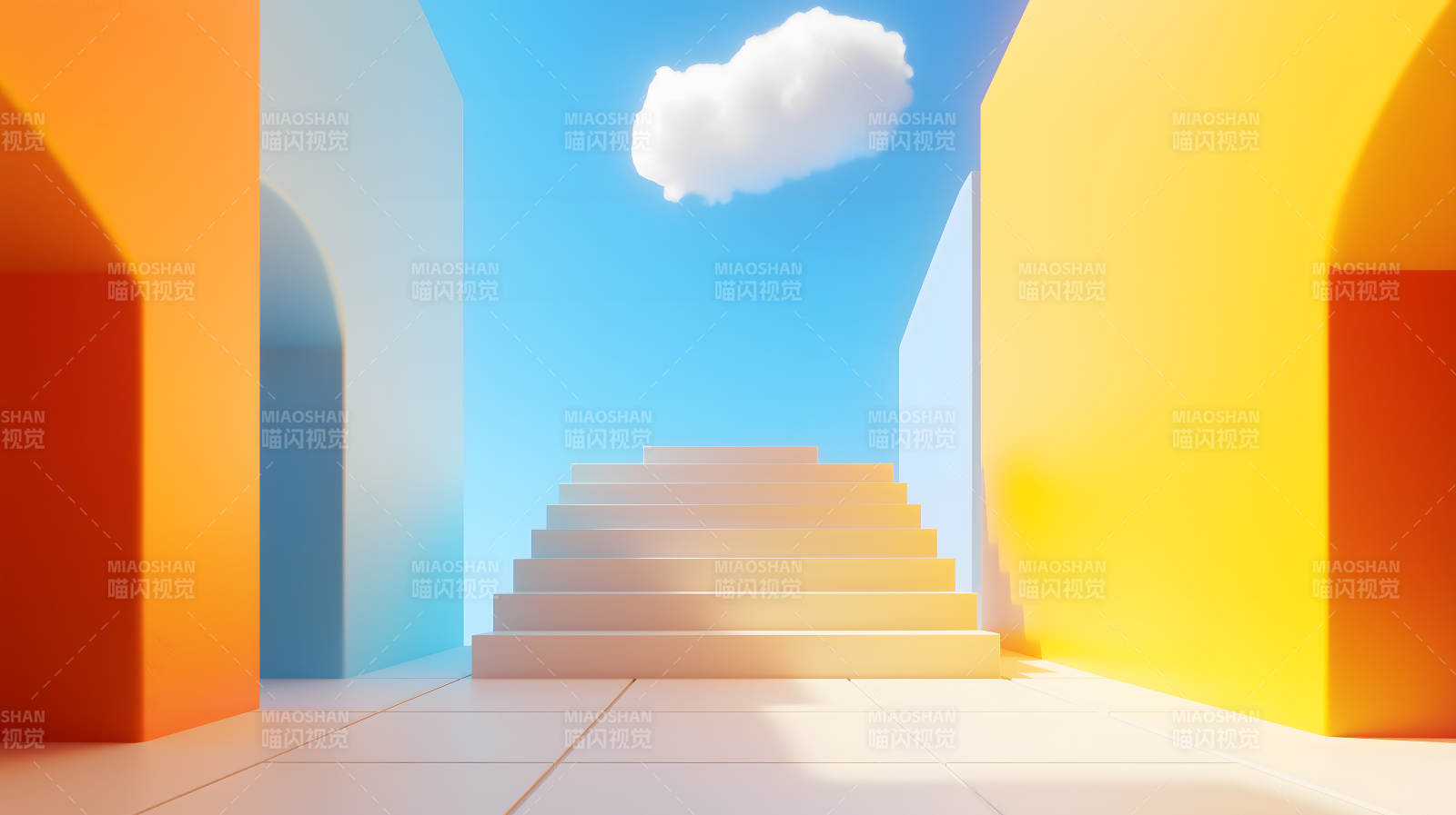 通往天空的阶梯图片