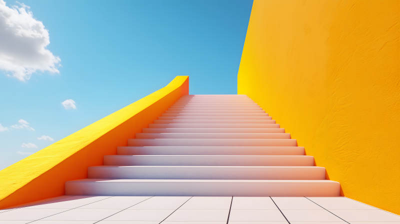 通往天空的阶梯图片