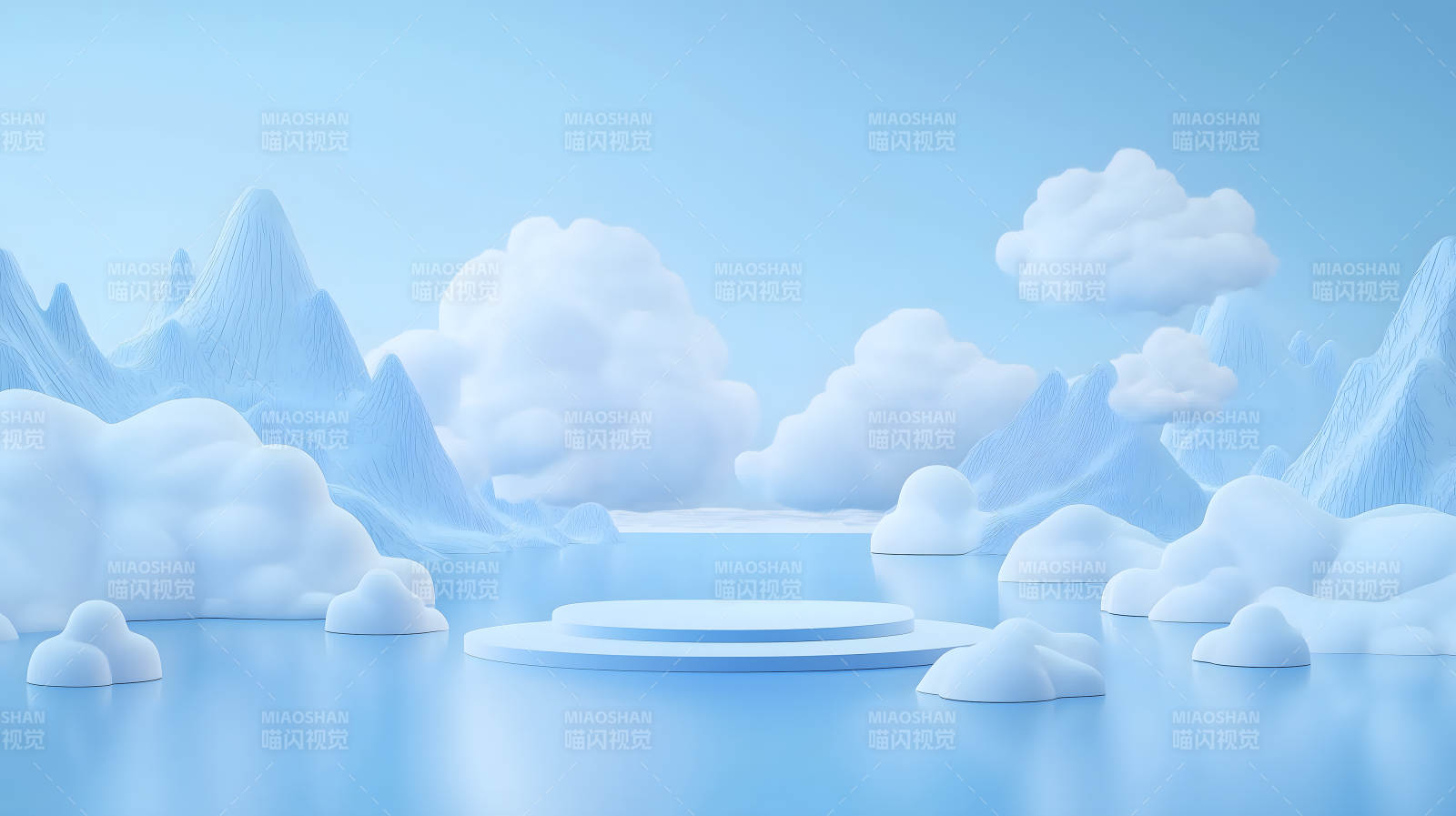 梦幻冰川展台图片