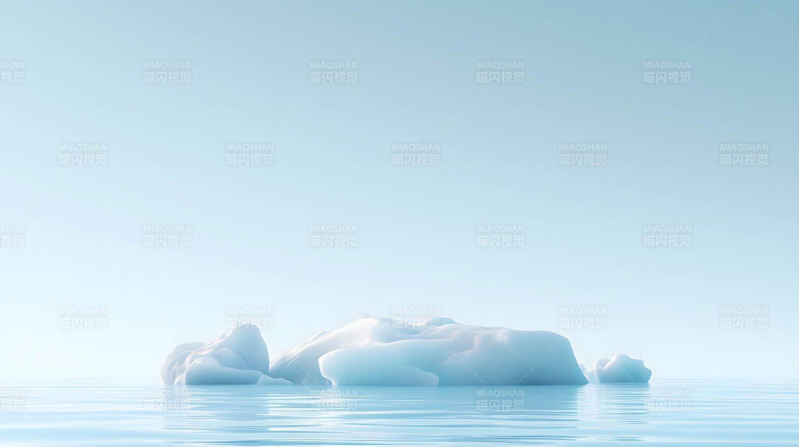 平静的冰山图片