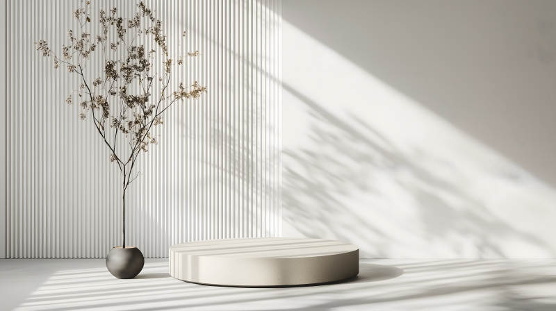 极简主义产品展示台图片