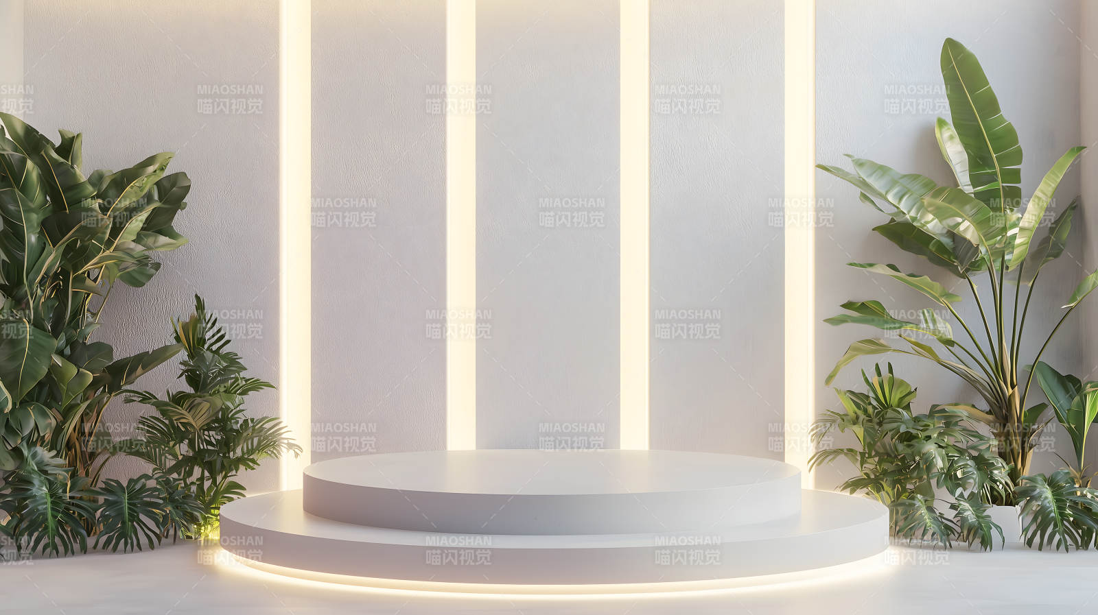 极简风格产品展示台图片