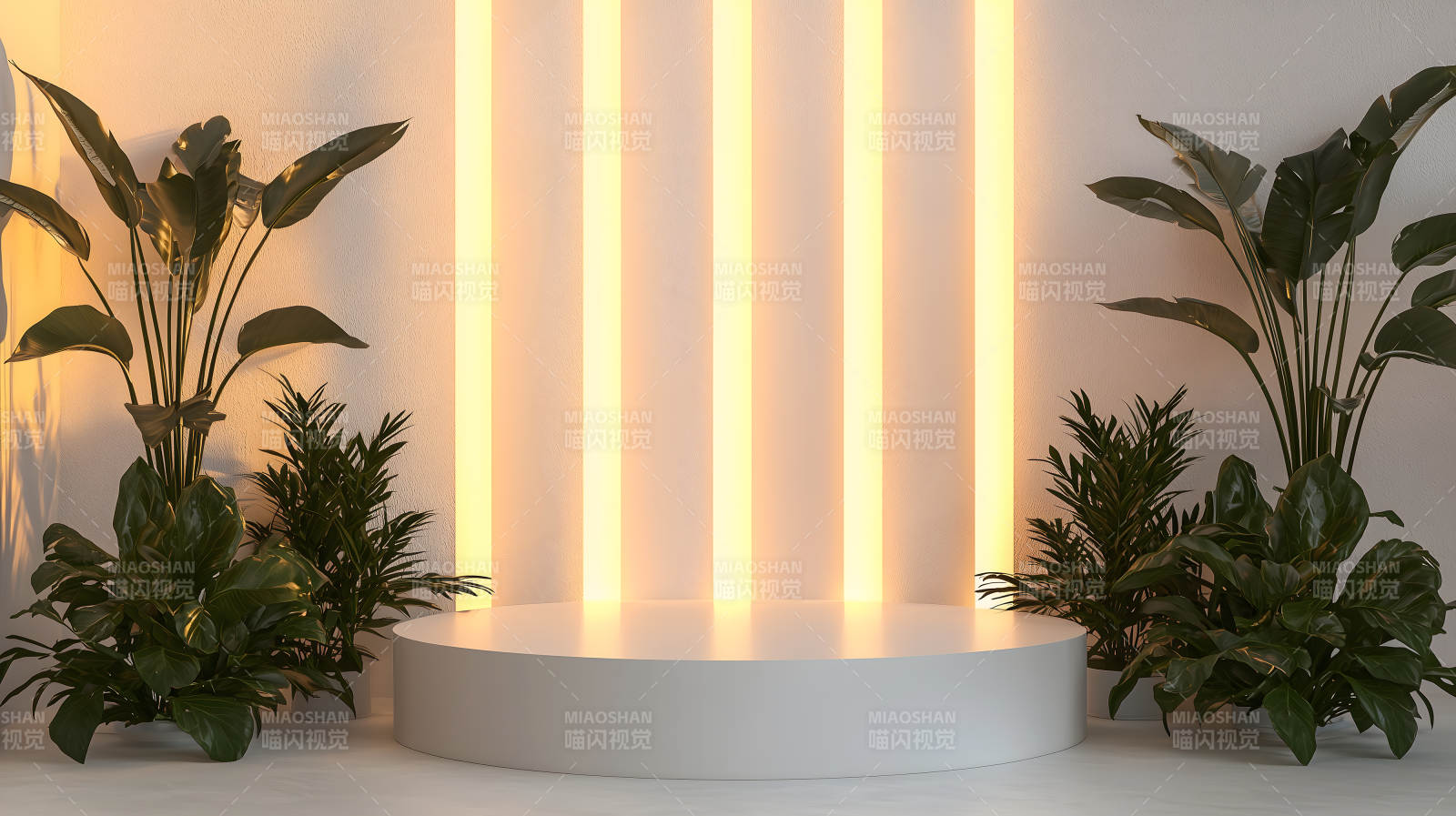 极简风格产品展示台图片