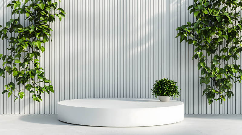 简约风格产品展示台图片