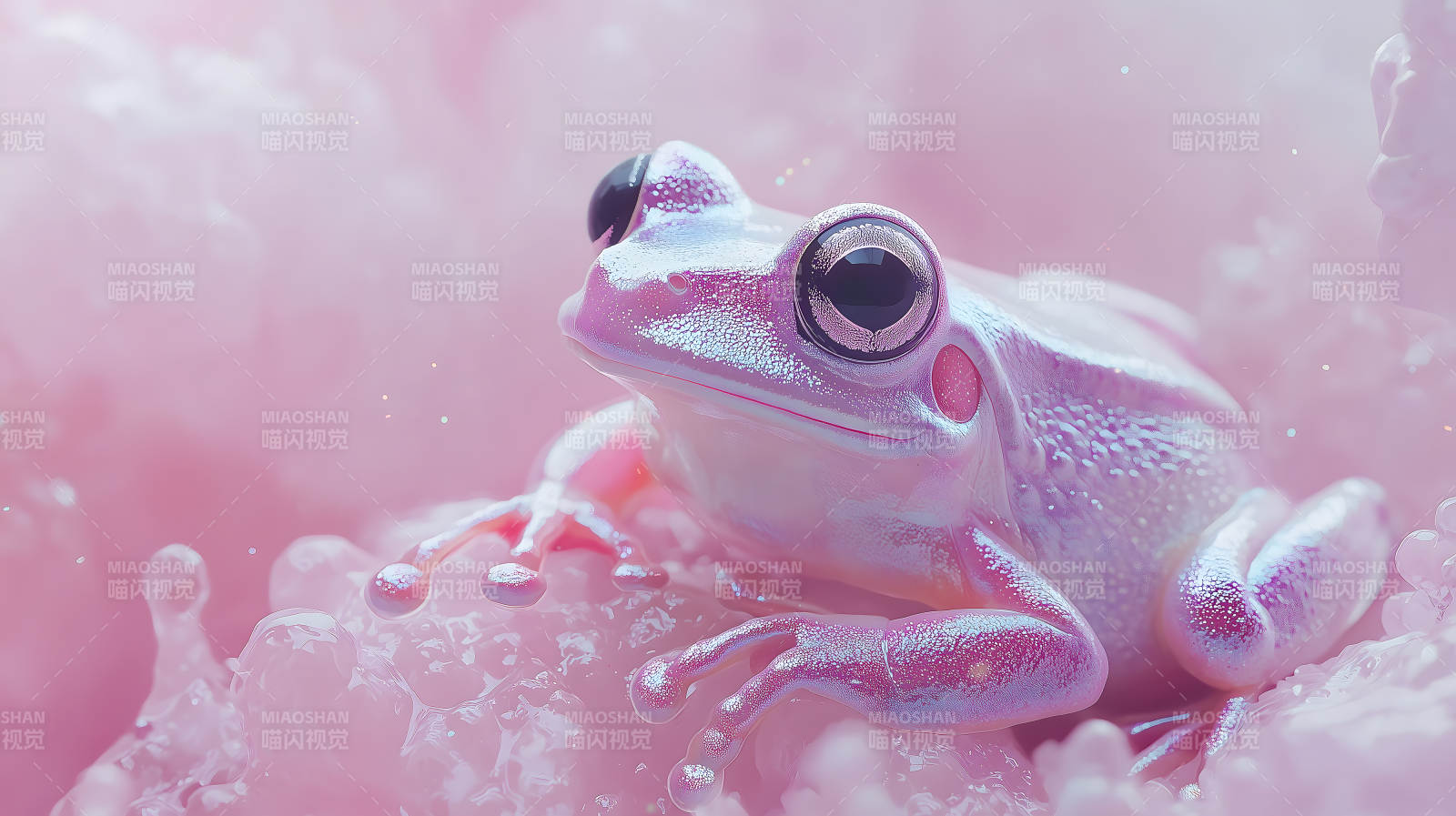 粉色梦幻青蛙图片