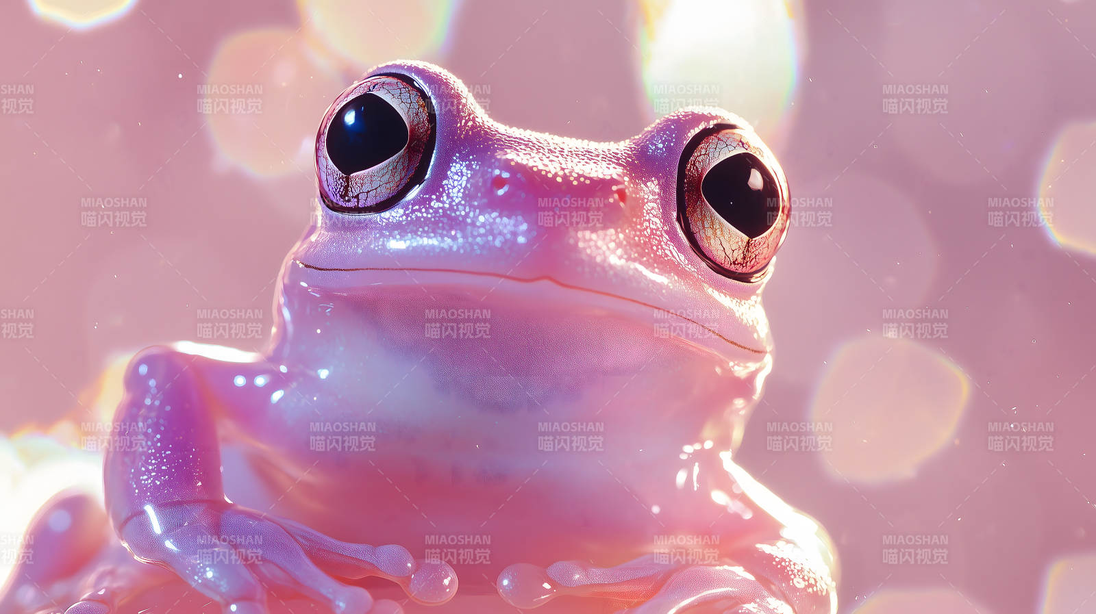 粉红梦幻树蛙图片