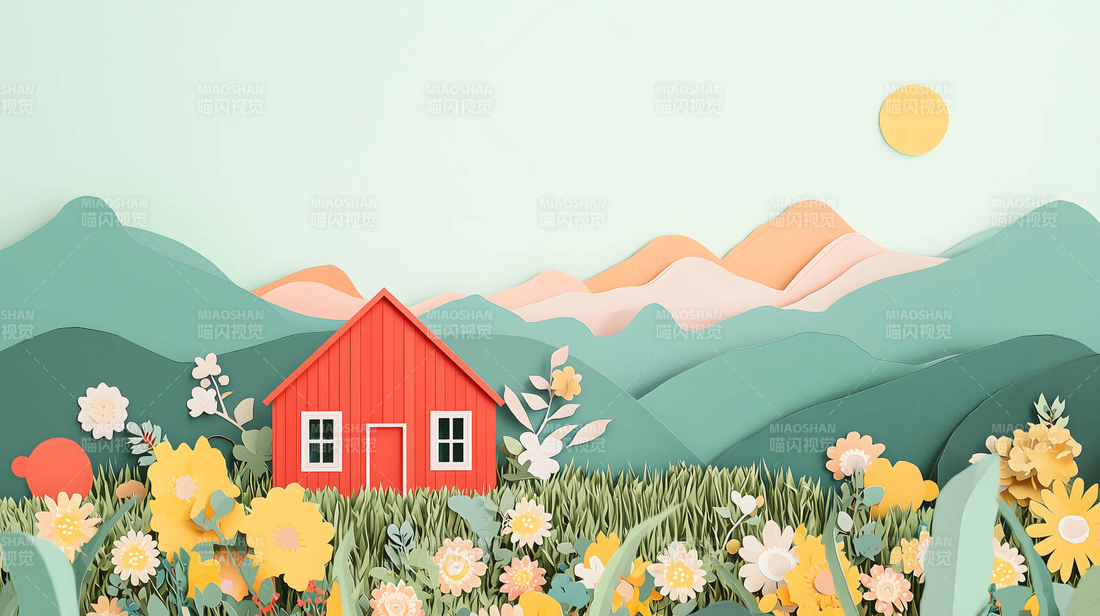 春日田园小屋图片