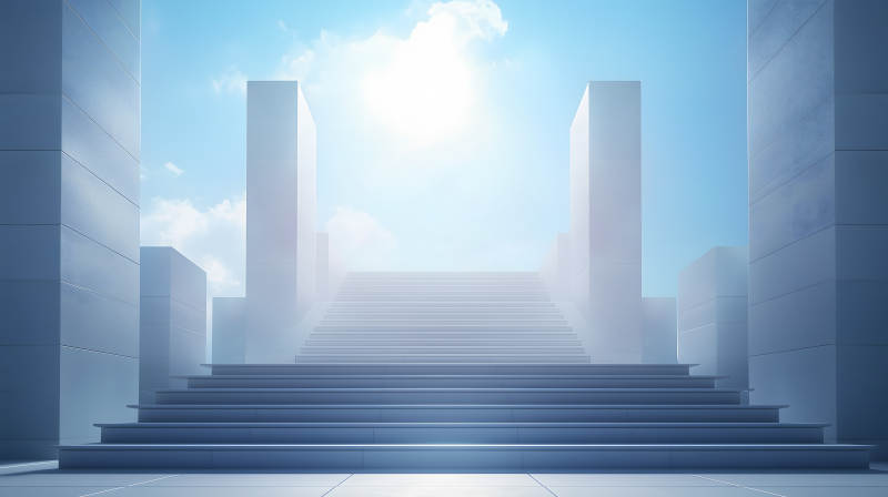 通往光明的天梯图片