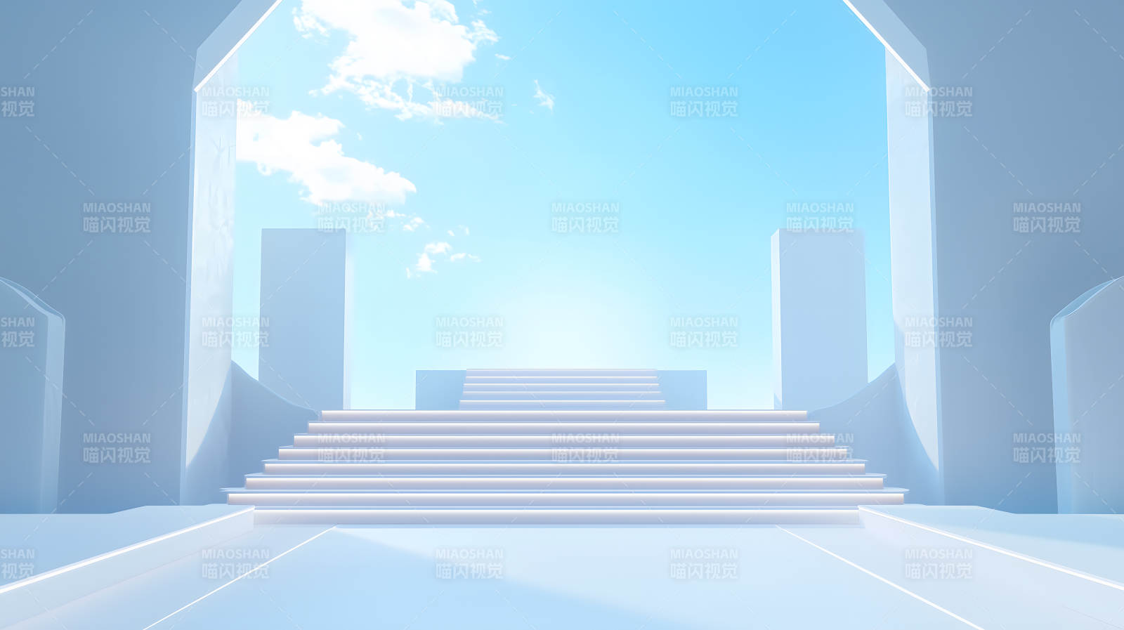 通往天空的阶梯图片