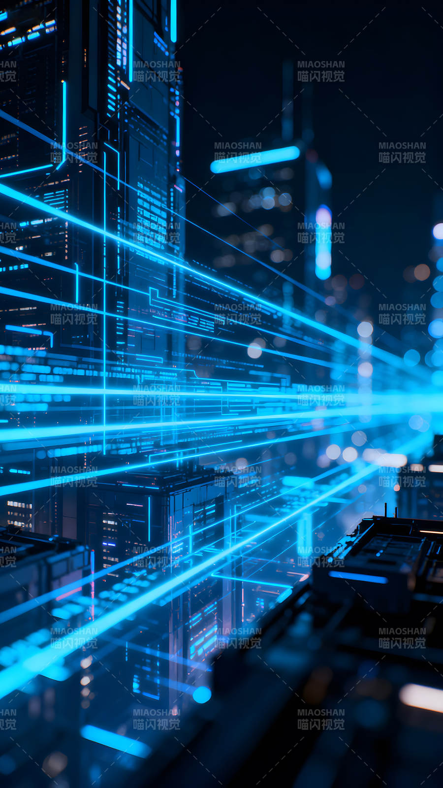 未来城市科技风光图片