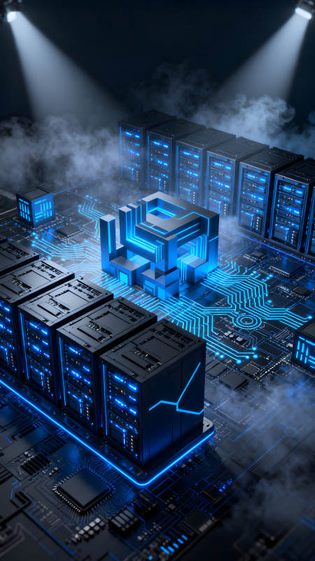 服务器数据中心科技感十足图片