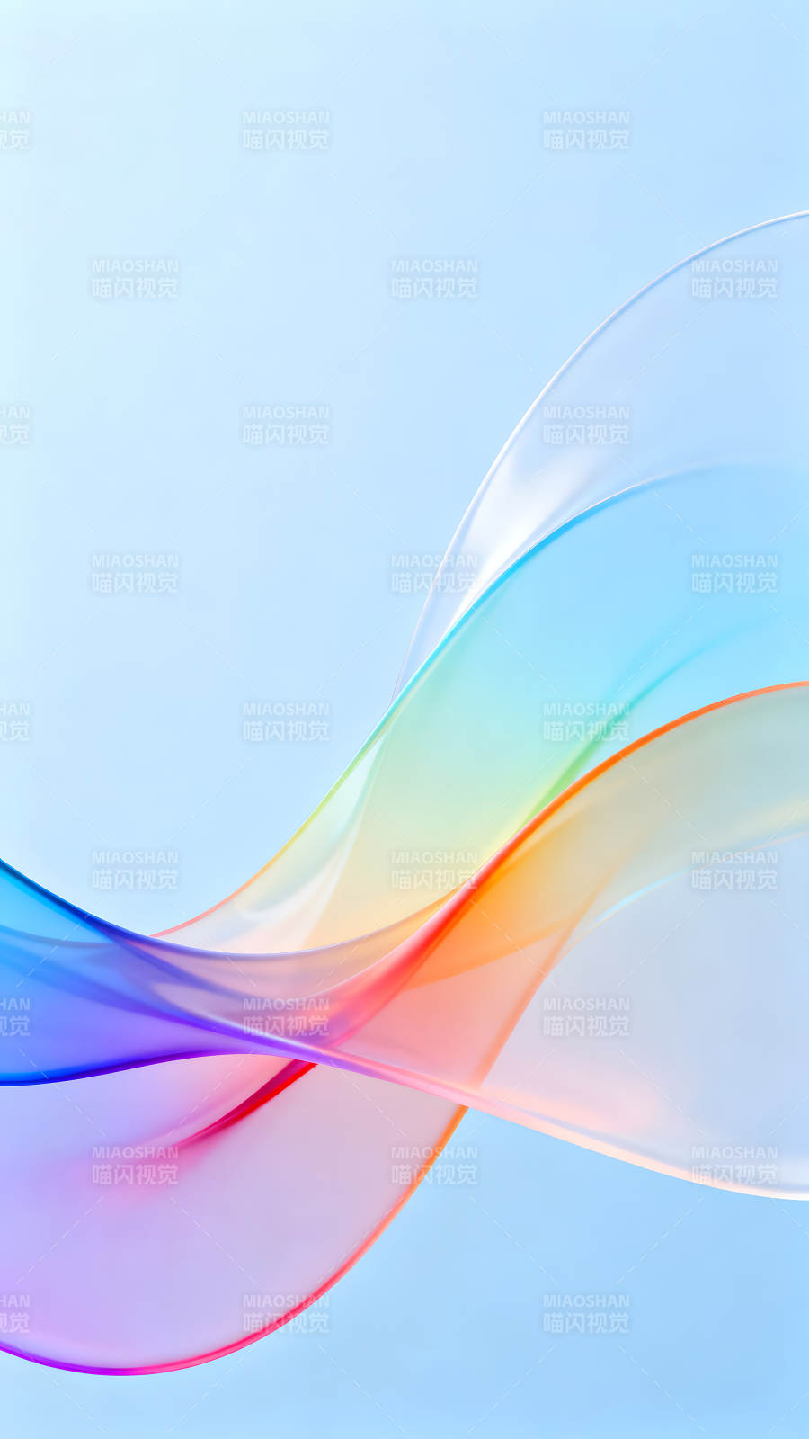 彩带飘逸梦幻背景图片